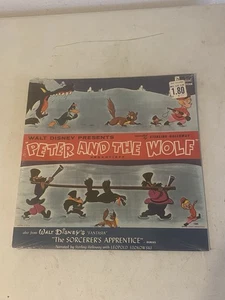 Disney's Peter & The Wolf/The Sorcerer's Apprentice Fantasia Disney Sealed LP - Foto 1 di 2