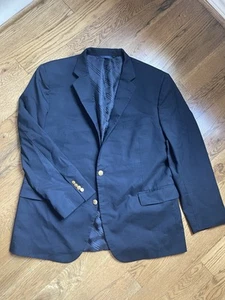 Brooks Brothers 1818 Regent Italy X V.B.C. Blazer azul marino dorado con botones 48 R - Imagen 1 de 12