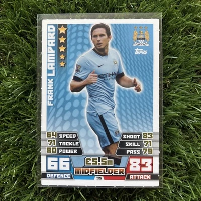 Frank Lampard Manchester City 35 Topps Match Attax Premier League 2016/2017 - Image 1 of 2