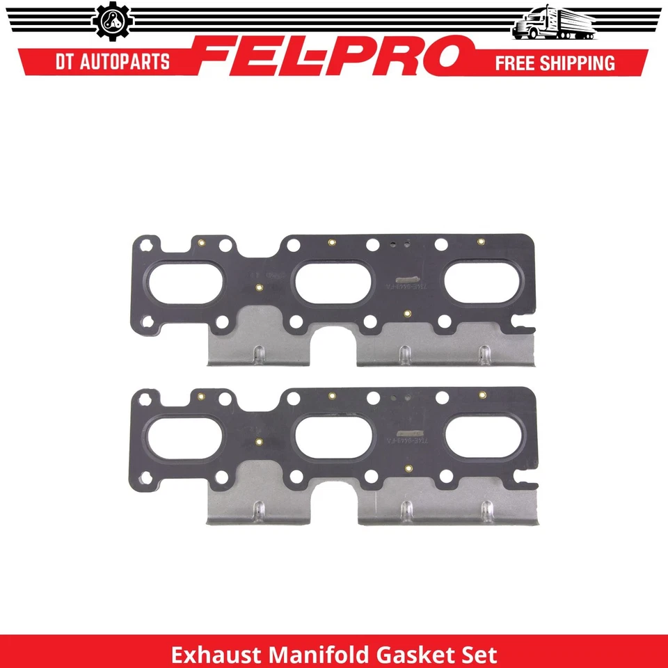 Para 2007-2015 Mazda CX-9 conjunto de junta coletor de escape Fel-Pro 2008 2009 2010 2011 - Imagem 1 de 1