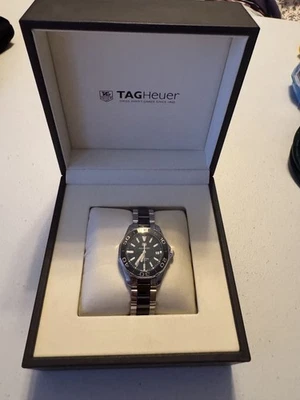 Reloj Tag Heuer WAY131A Mujer Mediano Aquaracer Negro Cerámica Plata Foto 1 de 4