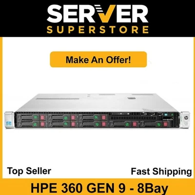 HP Proliant DL360 G9 Server 2x E5-2680 V4 = 28 Cores 32GB RAM P440 2x 600GB SAS - Image 1 of 4