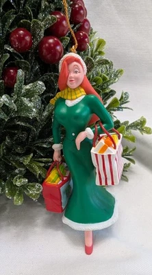 Adorno de Navidad Grolier Disney Vintage - Jessica Rabbit Con Caja Original Foto 1 de 3