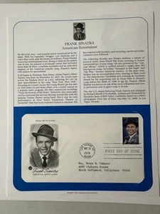 FRANK SINATRA Amer Entertainer  Postal Commemorative Society FDC - May 13, 2008! - Picture 1 of 4