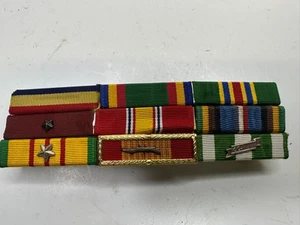 US Navy 9 Medal Ribbon Bar Vietnam War Veteran - Picture 1 of 1