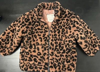 Nueva chaqueta de moda con estampado de leopardo talla 4/5 de Zara para niños y niñas Foto 1 de 4