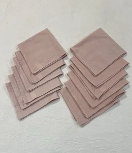Paquete de 12 servilletas Fingercraft de mezcla de lino de algodón rosa de 18" - reutilizables para cualquier evento - Imagen 1 de 13