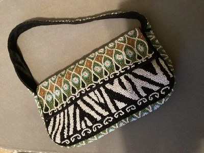 Bolso de hombro Cristiana vintage con cuentas usado en excelente estado Foto 1 de 4