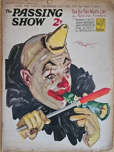 THE PASSING SHOW N0 250 V 5 January 2 1937 Magazine Clown cover Frederick Faust - Bild 1 von 1