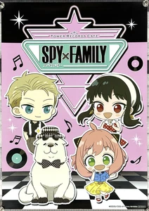 Spy x Family, Tower Records, Loid, Anya, Yor, Bond, A3 Size Shop Promo Poster - Picture 1 of 2