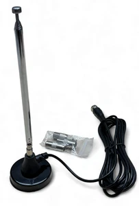 Magnetfuß Teleskopantenne | Universal Antenne für Radio, DVB-T, DAB+, Autoradio, - Bild 1 von 2