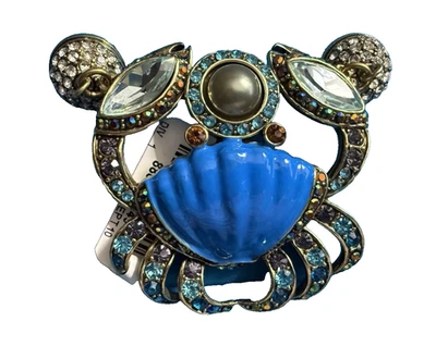 HEIDI DAUS Encantador Cangrejo Cristal Magnético Azul Cangrejo Colgante Dije Nuevo con Etiquetas Foto 1 de 3