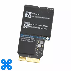 AIRPORT WIFI BLUETOOTH CARD - iMac 21.5 A1418, 27 A1419, Mac Pro A1481 2013 2014 - Picture 1 of 2