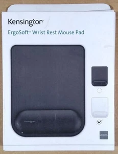 Kensington ErgoSoft Faux Leather Anti Skid Wrist Rest Mouse Pad K50437WW - Picture 1 of 2