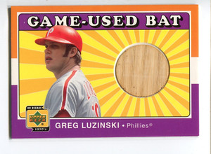 2001 Upper Deck Decade 1970's Greg Luzinski Game-Used Bat #B-GL