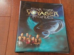 Star Trek Voyager Profiles Skybox Binder Set Insert Sets Promo Seven of Nine Set - Picture 1 of 9