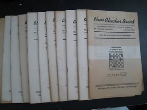1954 Vol.8 #1-6-8-12 Elam's Checkerboard Checkers Magazines Mt. Sterling Kentuck - Picture 1 of 1