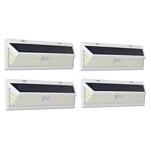 4 PCS 86 LED Solar Lights Outdoor Motion Sensor Security Deck Yard Fence Patio W - Picture 1 of 11