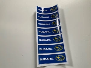 Slotcar - Scalextric streckenseitige Aufkleber 7x SUBARU Aufkleber 1:32 Maßstab SET 21 - Bild 1 von 2