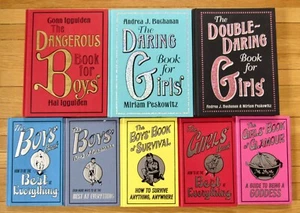 Lot 8 The DANGEROUS & DARING Book for BOYS & GIRLS & MORE Iggulden Peskowitz L2 - Imagen 1 de 3