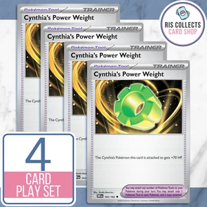 Cynthia's Power Weight (SV 10 162/182) 4x Play Set - Destined Rivals NM/M - Picture 1 of 1