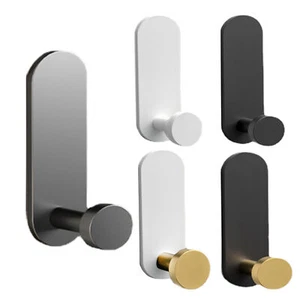2pcs Self Adhesive Hooks Hanger Strong Stick On Hook Rack All Purpose Coat Hooks - Picture 1 of 17