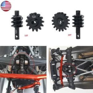 FLYXM Steel Overdrive Diff Worm Gear 13T 16T for 1/24 RC Crawler Car Axial SCX24 - Picture 1 of 51