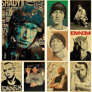 Rapper Eminem Hip Hop Slim Shady Artist Artwork Poster Wall Art Canvas Picture - Picture 1 of 42