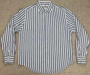 Canterbury Of New Zealand Men's Striped Button Up Long Sleeve Shirt Size Large - Picture 1 of 11