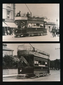 LOWESTOFT 30er Jahre Straßenbahnen + Straßen...2 Fotos - Bild 1 von 2
