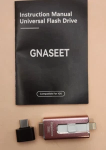 GNASEET - 512GB Flash Drive - Pink - 4 in 1 Multi Function - Photo 1/4