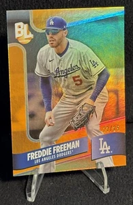 2024 Topps Big League Wrapper Redemption True Orange Foil /25 Freddie Freeman - Picture 1 of 3