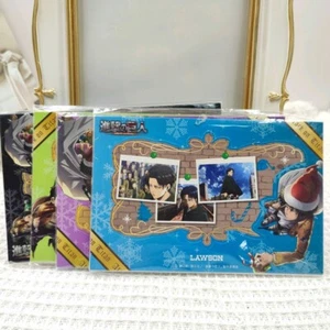 Attack on Titan Photo Frame Christmas Eren Levi Mikasa LAWSON Original 2013 - Picture 1 of 14