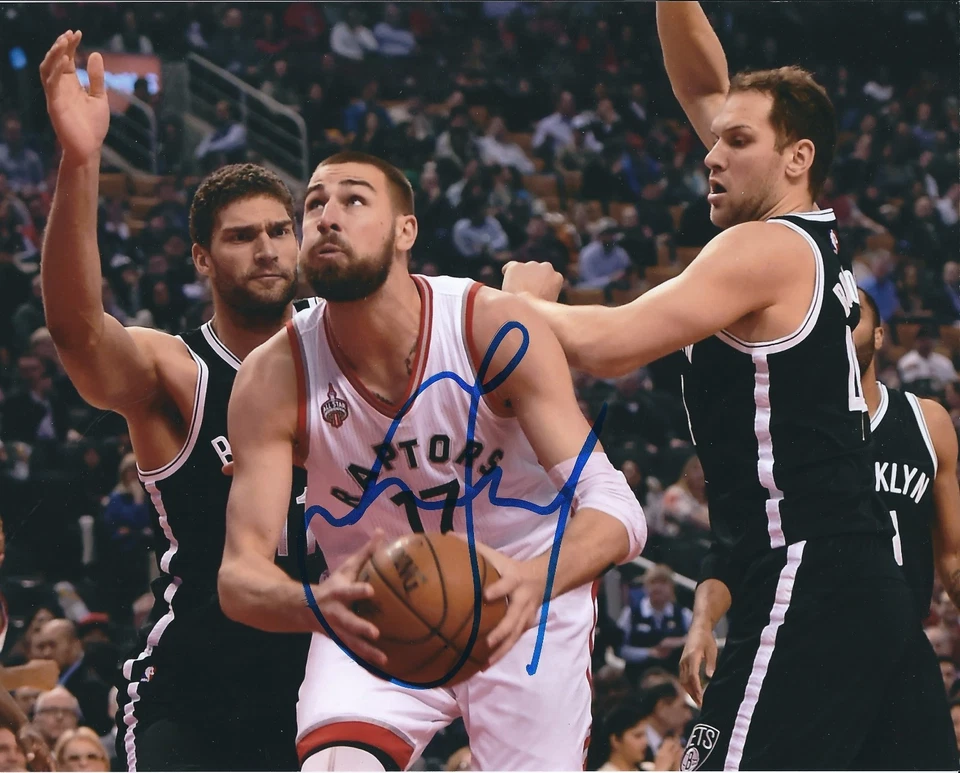 Signed  8x10 JONAS VALANCIUNAS  Toronto Raptors Autographed Photo COA - Image 1 of 1