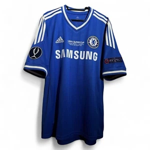 Maglia Home Hazard #17 Chelsea 13/14 Finale Supercoppa UEFA Autentica L - Foto 1 di 18