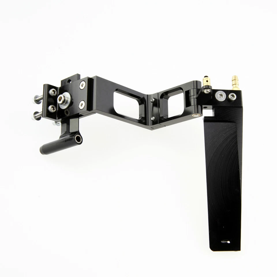 Timón tipo Z 110 mm con puntal negro para cable flexible de 4 mm barco R/C Foto 1 de 1