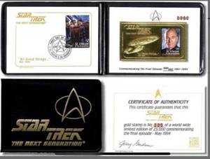 Neuwertig 1994 - St. Vincent & Grenadinen Star Trek 30. Jahrestag. Com. Briefmarken - Look - Bild 1 von 3