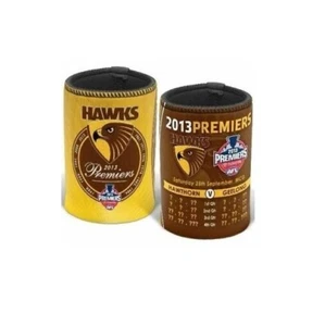 99746 HAWTHORN HAWKS 2013 AFL PREMIERS SCORE INFO STATS CAN COOLER STUBBY HOLDER - Bild 1 von 1