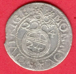 Riga 1 1/2 Gros 1/24 Taler 1624 Gustavo II Adolf Suecia Letonia VF 478 - Imagen 1 de 2