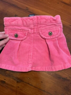Pantalón Corto Ralph Lauren Elástico Niñas Rosa Caliente Pana Talla 3/3T Foto 1 de 4