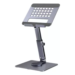 Adjustable Aluminum Tablet Stand Portable Tablet Holder Riser Cell Phone Mount - Picture 1 of 13