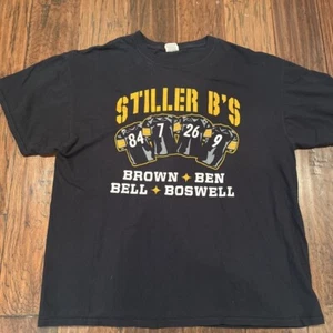 Vintage Pittsburgh Steelers Antonio Brown 84 Fruit Of Loom Mens T-Shirt XL - Picture 1 of 5