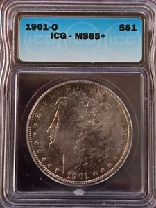 1901-O Morgan Silver Dollar - ICG MS65+ - Picture 1 of 4