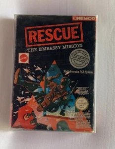 Nintendo NES Game: Rescue: The Embassy PAL-A EN CAJA Raro De Colección - Imagen 1 de 7