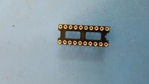 IC SOCKET 20 PIN DIP, RN 0.300 LS Screw Machine Gold on Contact area (4 Pcs) - Picture 1 of 7