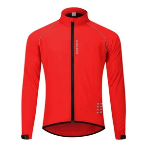 WOSAWE Men Windproof Cycling Jacket Waterproof MTB Road Bike Outdoor Sports Tops - Picture 1 of 23