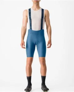 CYCLING BIBSHORTS BRAND: CASTELLI ESPRESSO BLUE - Picture 1 of 3