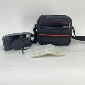 Canon Sure Shot Mega Zoom 105 Film Camera with Bag Instruction Manual Untested - Picture 1 of 5