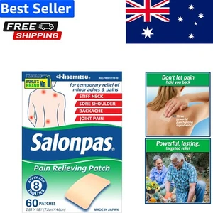 Effective Muscle and Joint Pain Relief - 60 Count Patches for Lasting Ease - Picture 1 of 8