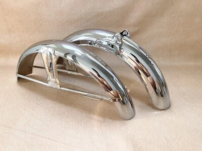 Guardabarros delantero y trasero Honda SS50 SS50Z compatible con CL50 CL70 CD50 CD65 CD70 acero cromado. Foto 1 de 4